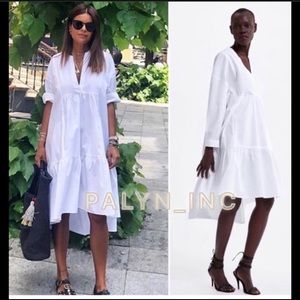 ❤️❤️ZARA LONG POPLIN DRESS